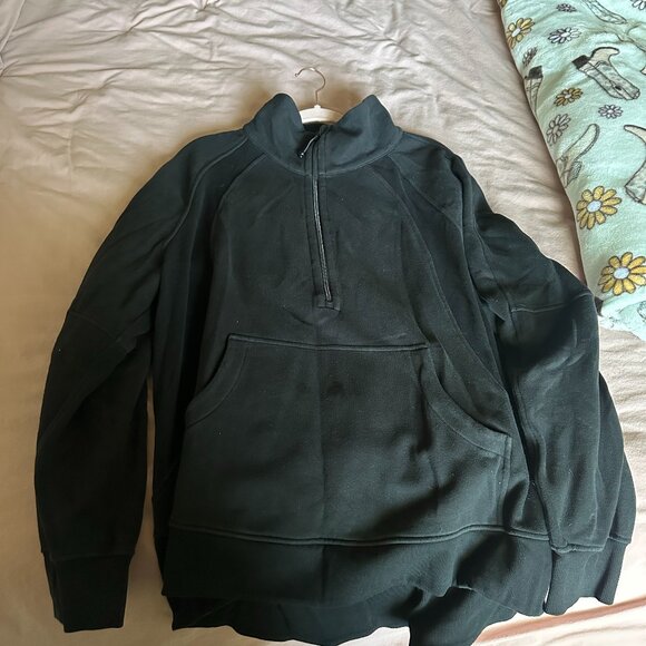 Lululemon Scuba LONG Half Zip Swater in Black - Picture 1 of 2